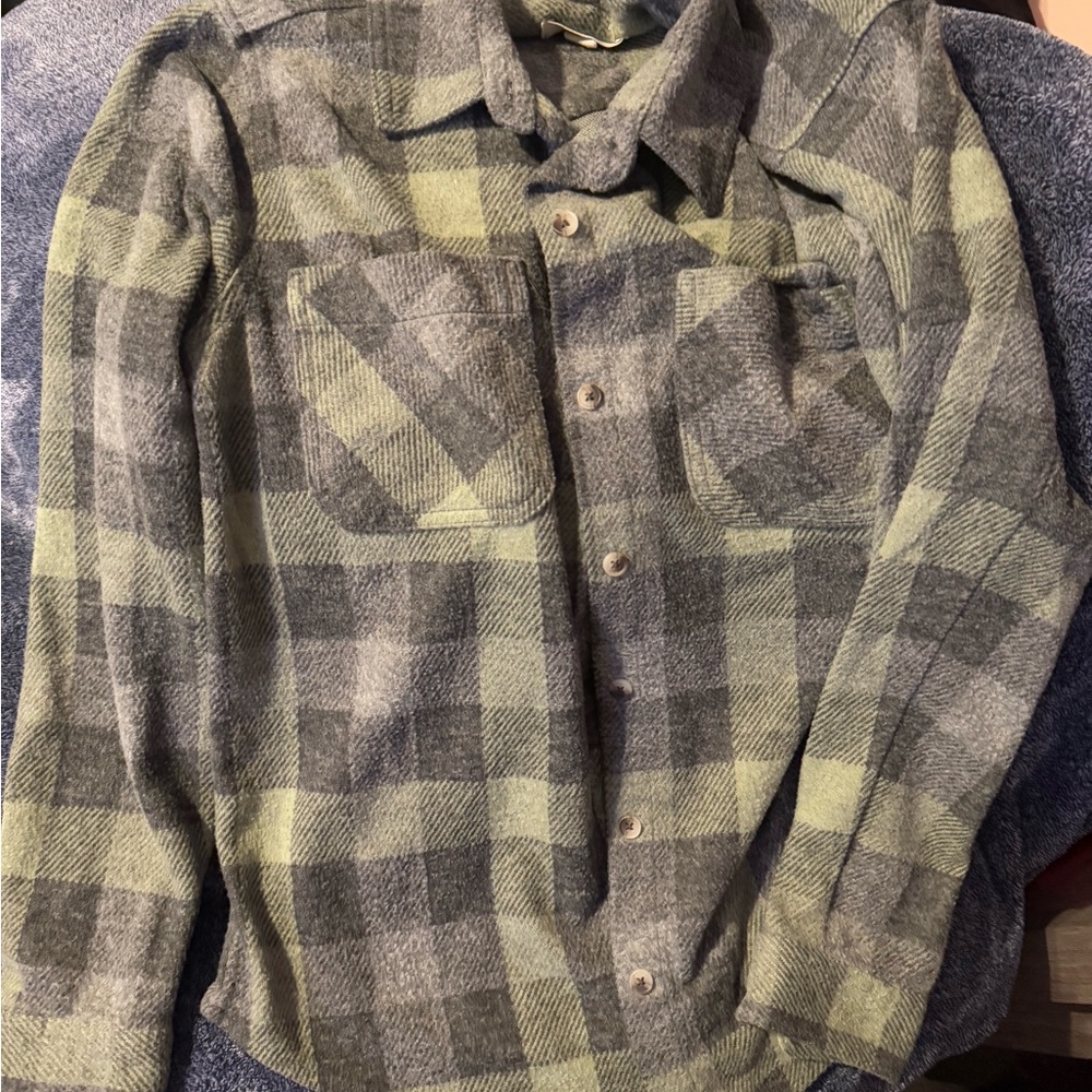 Plaid Button-Up Shirt